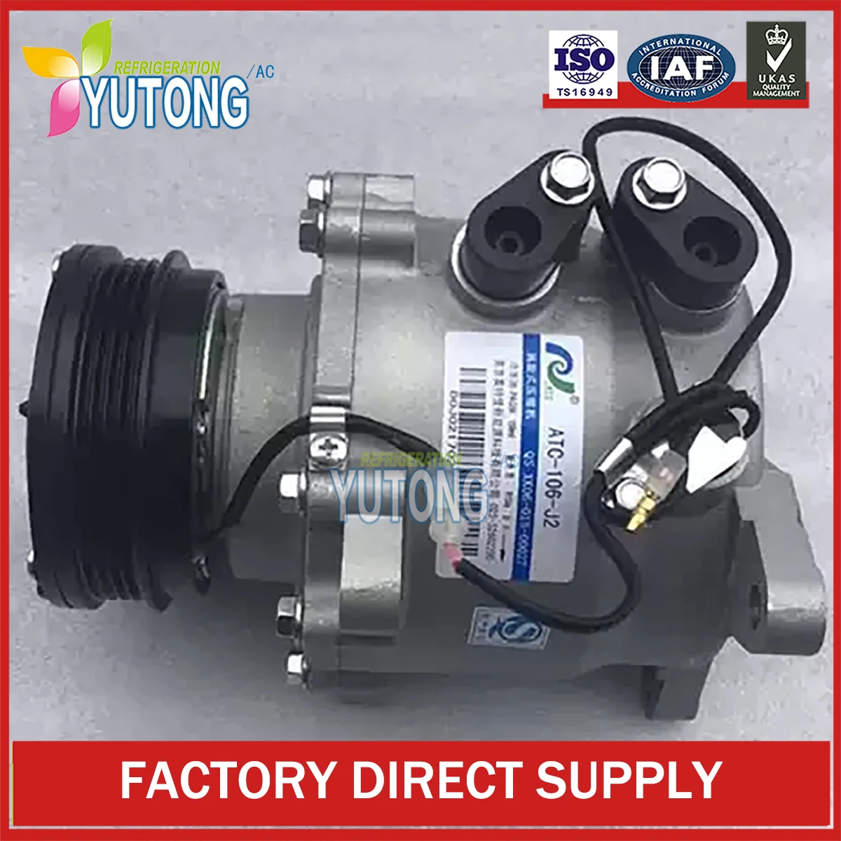 

ATC-106-J2 AC Compressor for Brilliance Jinbei Hiace 10AP80