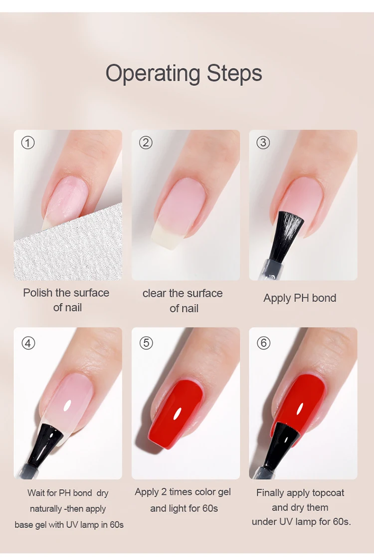 Große Flaschen wirtschaftlicher 15 ml No Wipe Top Coat Base Coat Gel-Nagellack Nagelstudio TopCoat BaseCoat für Lack Vernis Gel – Detail 8
