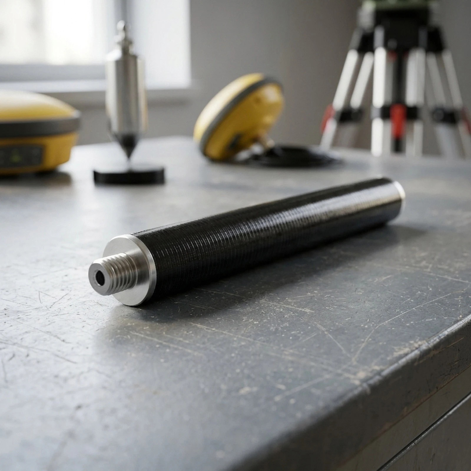 Carbon Fiber Pole Diameter 32mm with 5/8 x 11 Thread for Surveying GPS Rods Length 10 50cm Compatible with Standard Equipment