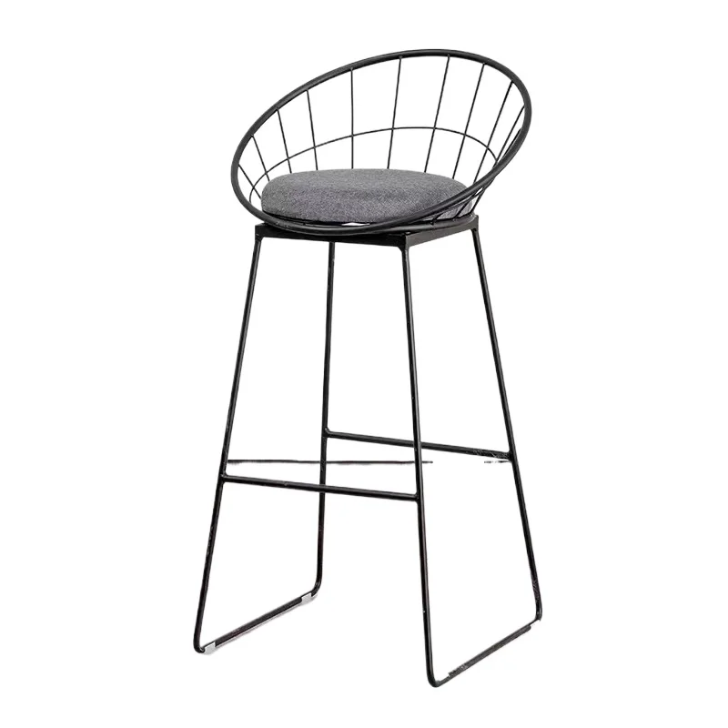 

*High Foot Bar Chair with Metal Frame Outdoor Restaurant and Home Bar Stool for Kitchen & Living Room Use