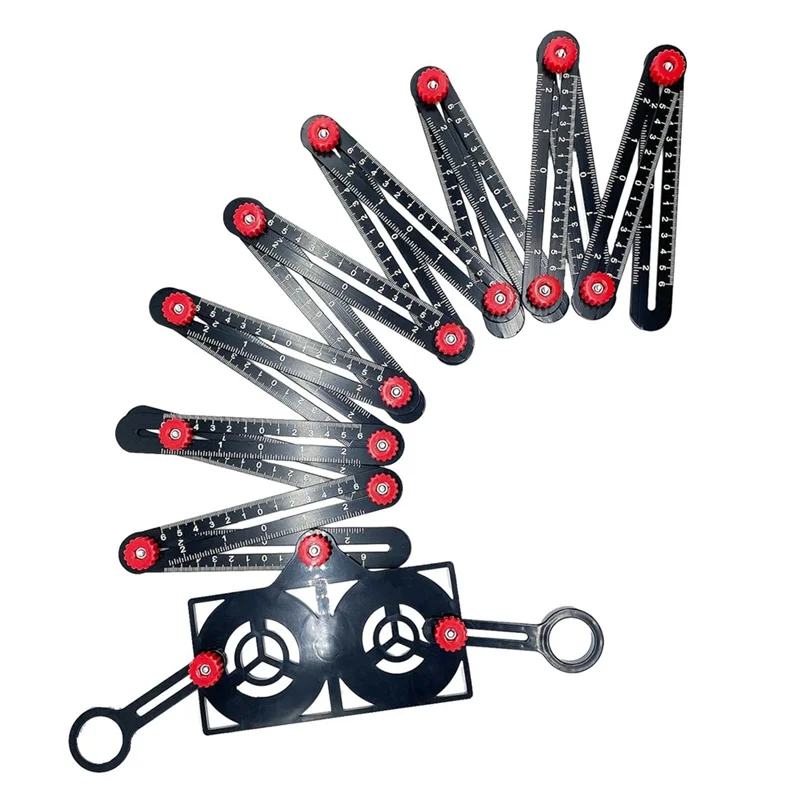 -A25M 16 Fold Multi Angle Measuring Ruler With Opening Locator  Tile Opening Locator