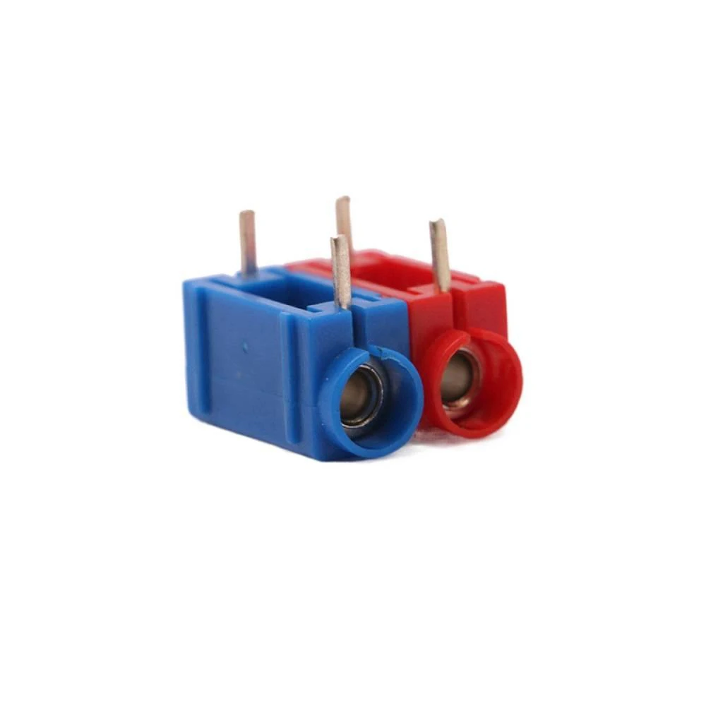 4mm Horizontal Panel Socket with Superimposed Slot All-copper Silver-plated PA Shell Socket 30-60V 24A