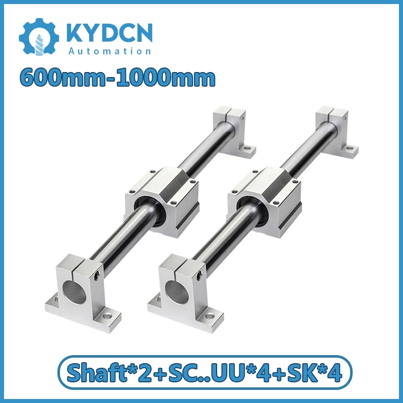 

Linear Motion System 40mm Linear Shaft Rod + SCS40UU Linear Bearing Housing + SK40 Shaft Support 600mm-1000mm 3D Printer Parts