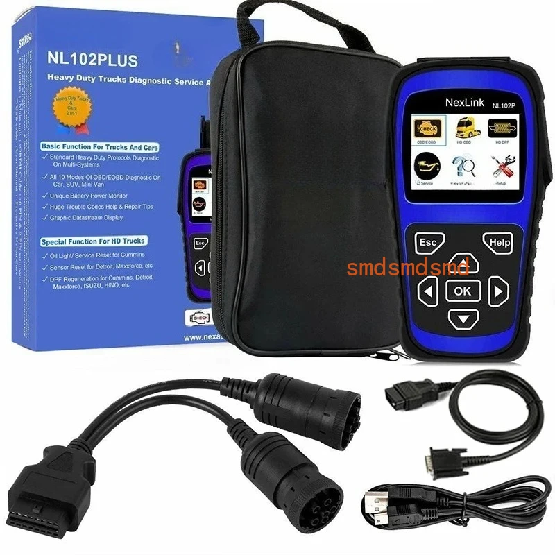 Nl102P Heavy Duty Truck Diagnostic Scanner Car Code Reader Dpf Oilreset
