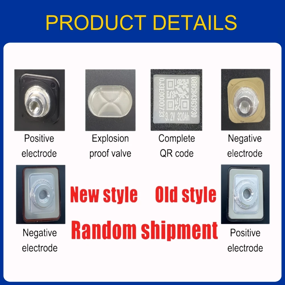 Lifepo4 3.2V 280Ah 8000 cycle Grade A Battery DIY 12V 24V 48V RV Solar Camping Lithium iron phosphate Rechargeable Cell For