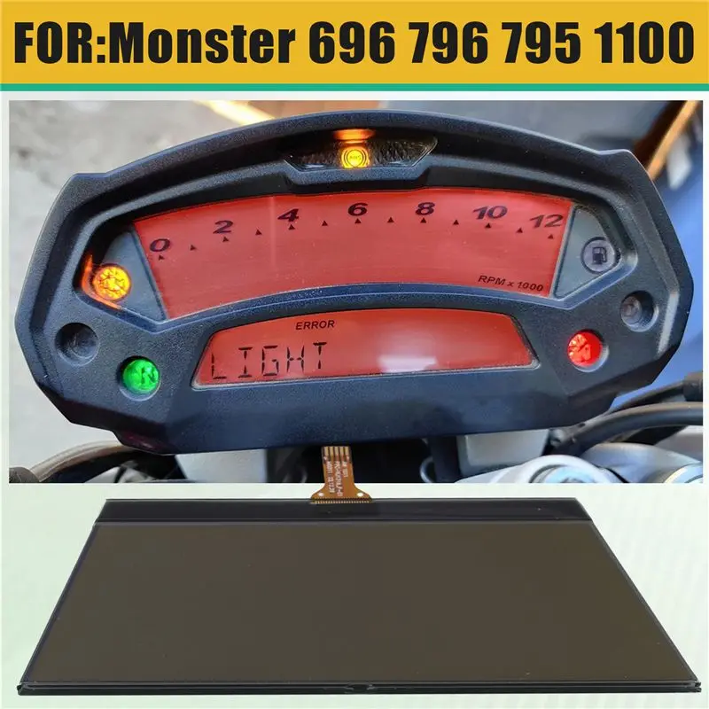 Durable-Instrument Parts Motorcycle Odometer Speedometer LCD Screen Display For Ducati Monster 696 795 Monster 796 1100
