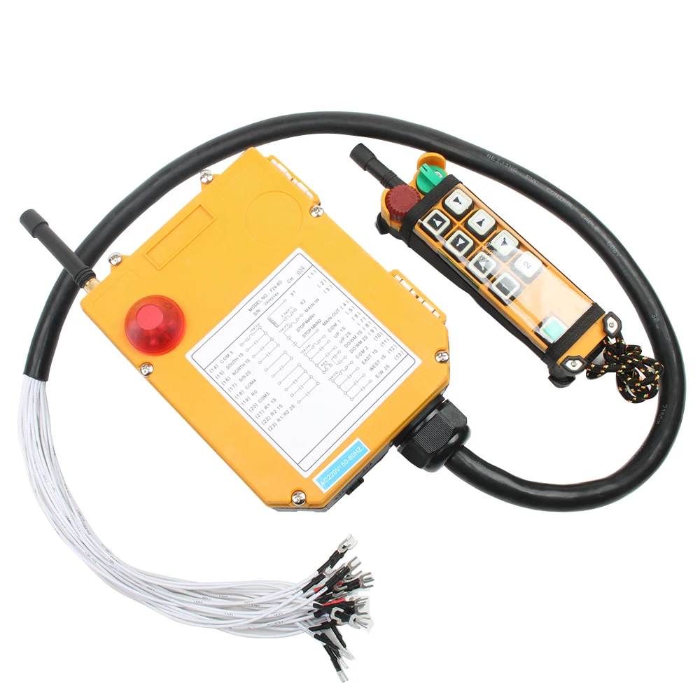 Imagem -03 - Velocidade Dupla Industrial sem Fio Rádio Controle Remoto Interruptor de Controle Guindaste Guindaste Controle Guindaste Elevador F246d 8d 10d 12d