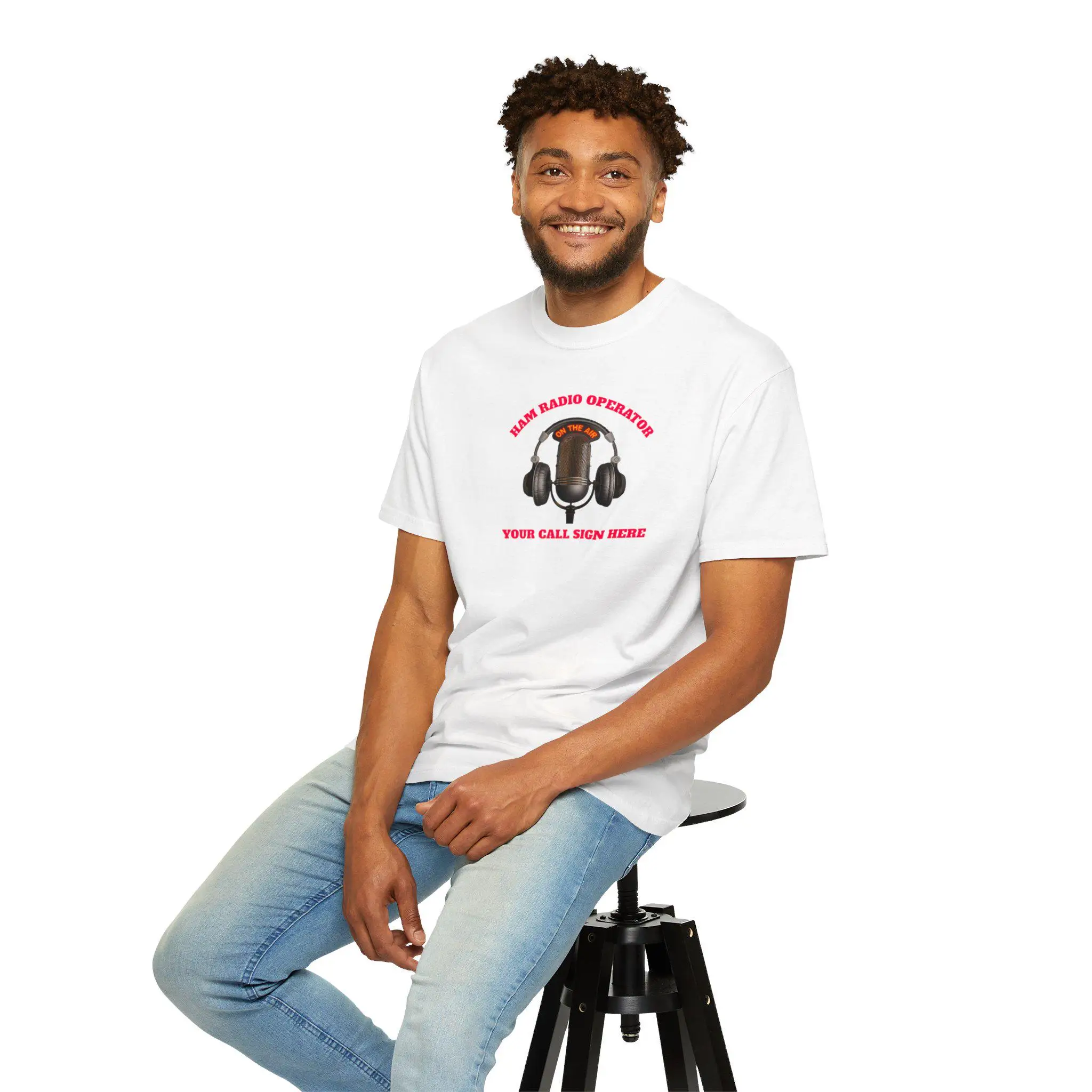 

Ham Radio Garment Dyed T Shirt Amateur