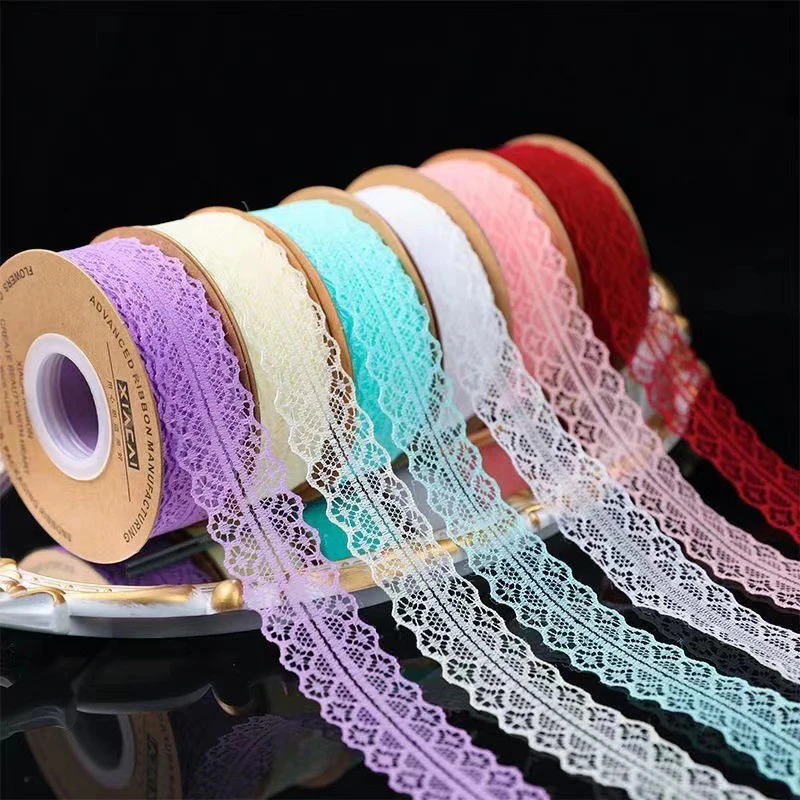 Lace Trim Ribbon 3cm Wide Vintage Pattern Roll Ribbons 25 Yards For Gift Wrapping Valentine\'s Day Floral DIY Crafts Sewing