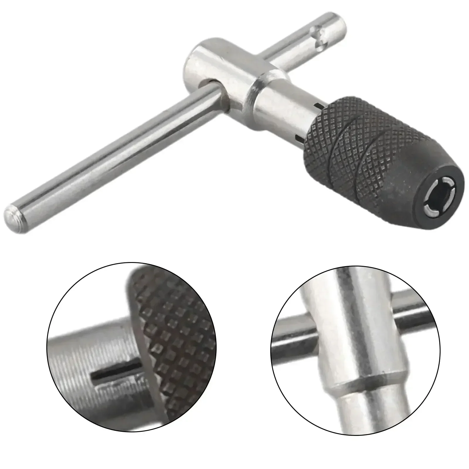 1Pc Adjustable T Type Tap Wrench Hand Thread Tap Holders M3-M8 M5-T Handle Wrench Ratcheting Tap Wrenches Hand Tools