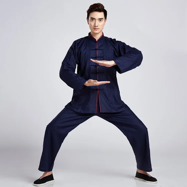 Long Sleeve Chinese Traditional Dress Martial Art Sets Tai Chi Clothes Taichi Clothing Kungfu Wushu Suit Taiji Uniform Men