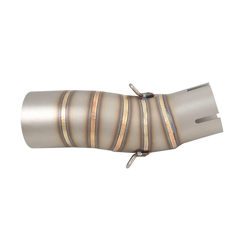 ل CFMOTO 450SR NK450 450NK 2022-2025 دراجة نارية العادم الهروب موتو الفولاذ المقاوم للصدأ الخمار الأوسط وصلة الأنابيب