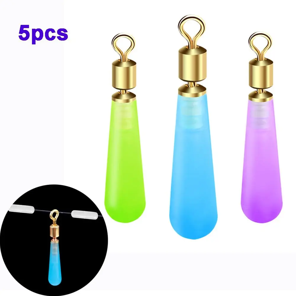 Float 5 pcs Copper Head Rotating Tool Color Sliding Rotation Drift Fishing Gear Fishing Floats Connector