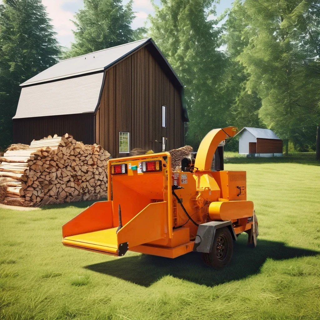 Factory Price Vol-6145 Wood Chipper Large Orchard Garden Shredder Wood Drum Chipper Machine