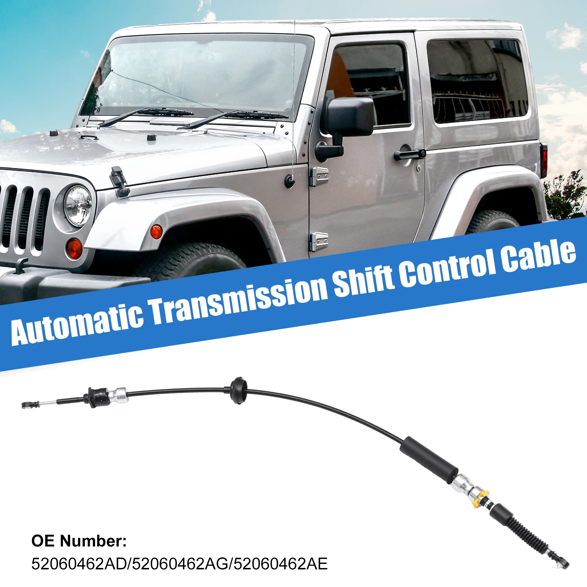 X Autohaux 1 Pcs Transfer Case Shift Cable Replace For Jeep Wrangler 3.8L V6 2007 2008 2009 2010 2011 52060462AD