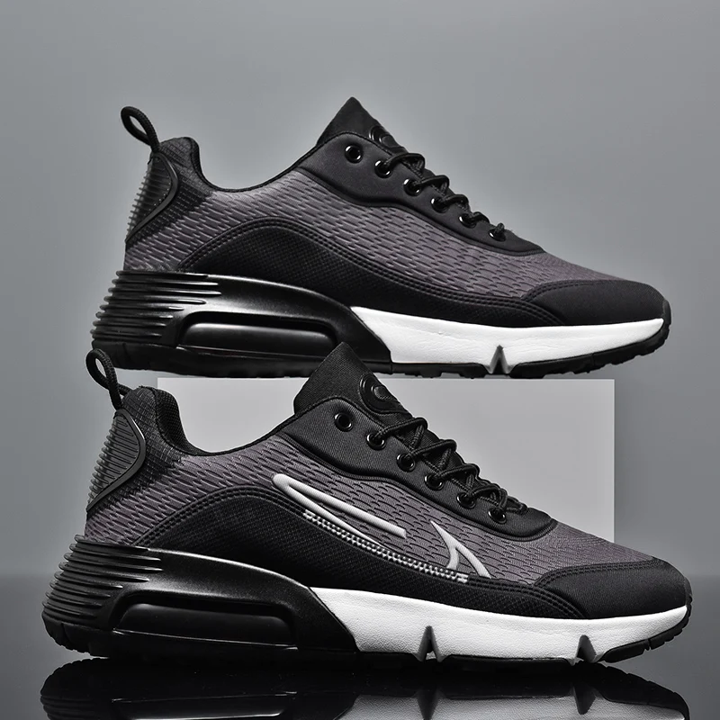 أحذية مشي صيفية جديدة للرجال للجري على الطرق وسادة هوائية متينة بحد أقصى توسيد مريح للتدريب الرياضي. مقاس 46