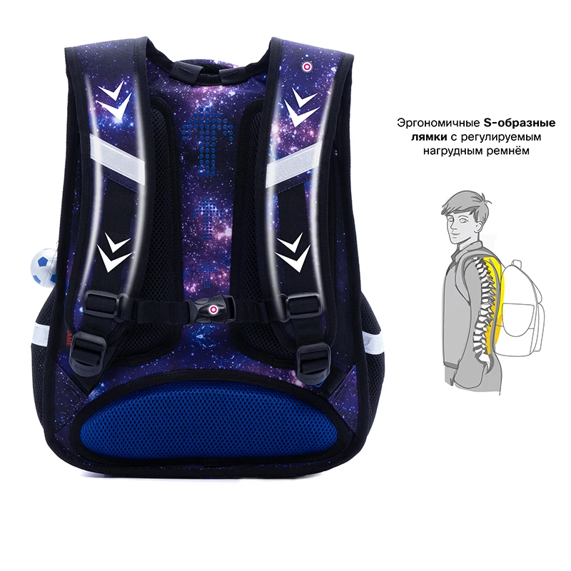 Crianças dos desenhos animados 3d ortopédicos sacos de escola para crianças espaço astronauta mochila leve à prova dlightweight água primária meninos mochilas