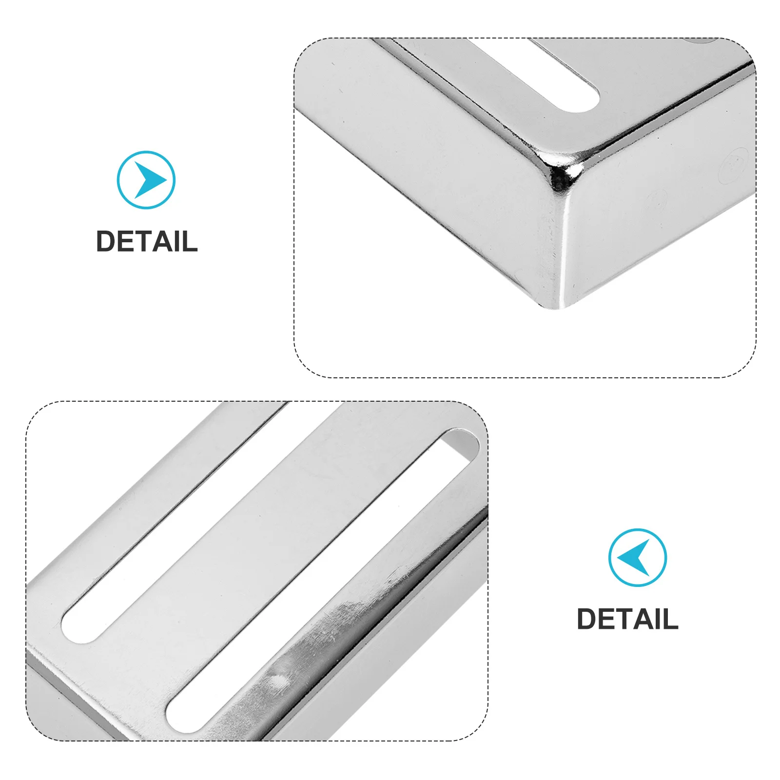 

Brass Guitar Pickup Cover Durable Metal Protector Anti Rust Stain Resistant Easy Maintenance Noise Control Accessory