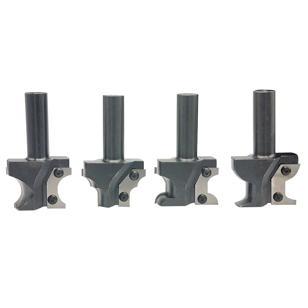 S20xD60 CNC Cutter with Replaceable Knives Arc Edge Woodworking Bit for Cabinet Door CutterTool ODM