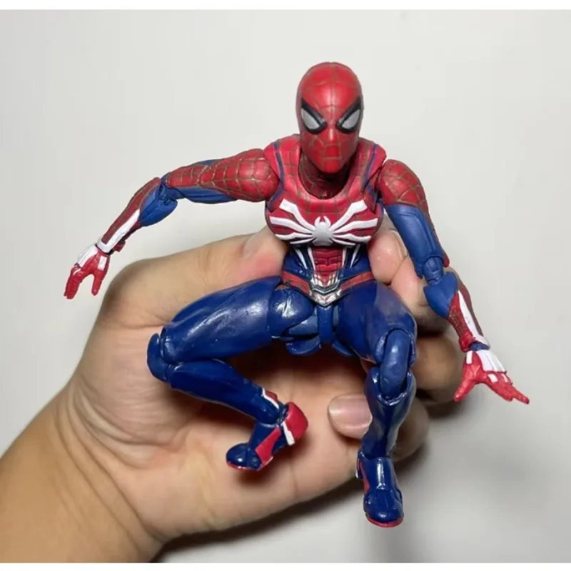 Hot PS4 Spider Hero Figure Avengers Action Figures Upgrade Suit Game Edition room decor Doll Toys For Boys Gift