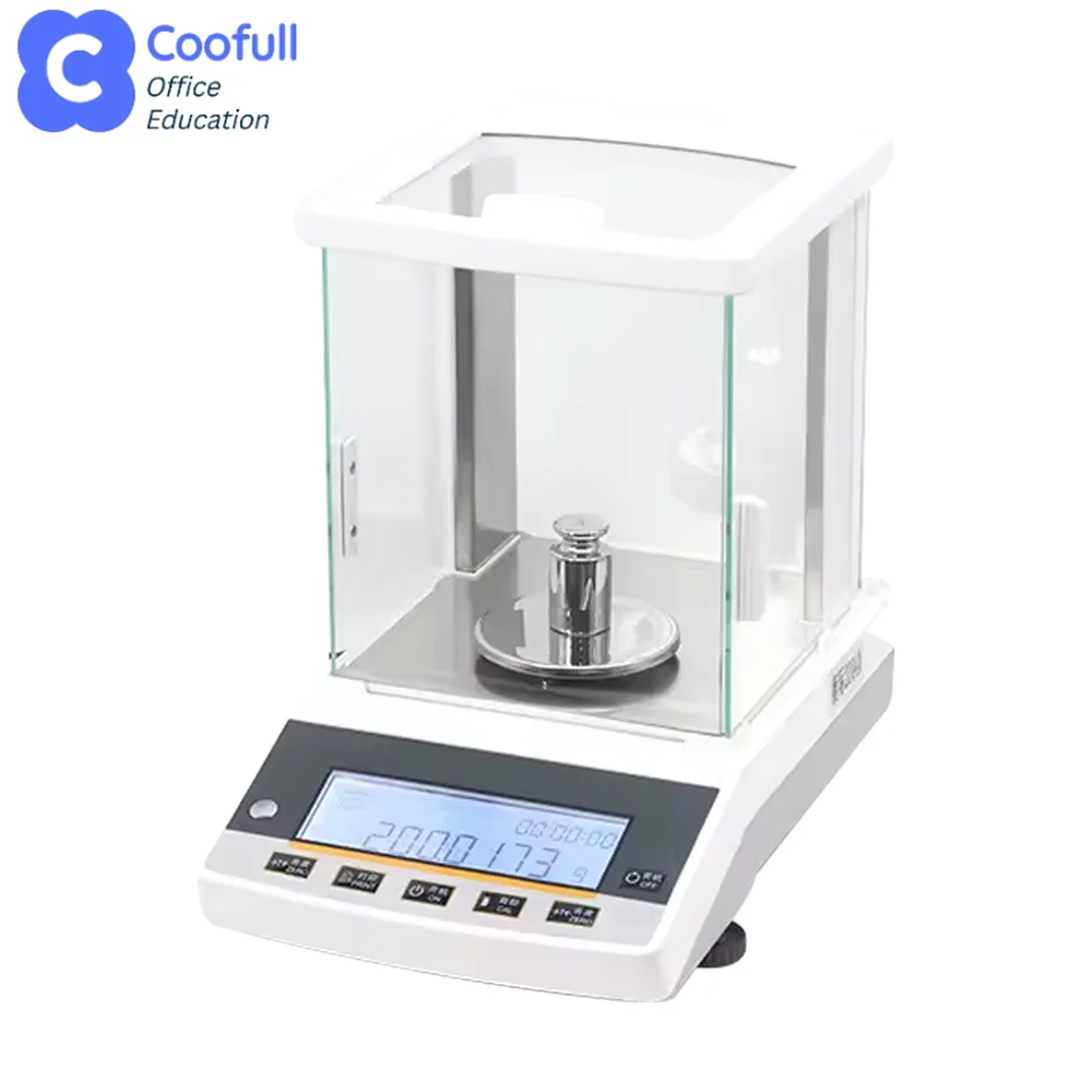 COOFULLL Digital Microbalance Lab Balance 600g Range 0.1mg Precision LCD Electronic Analytical Balance KEFEI FA2004X