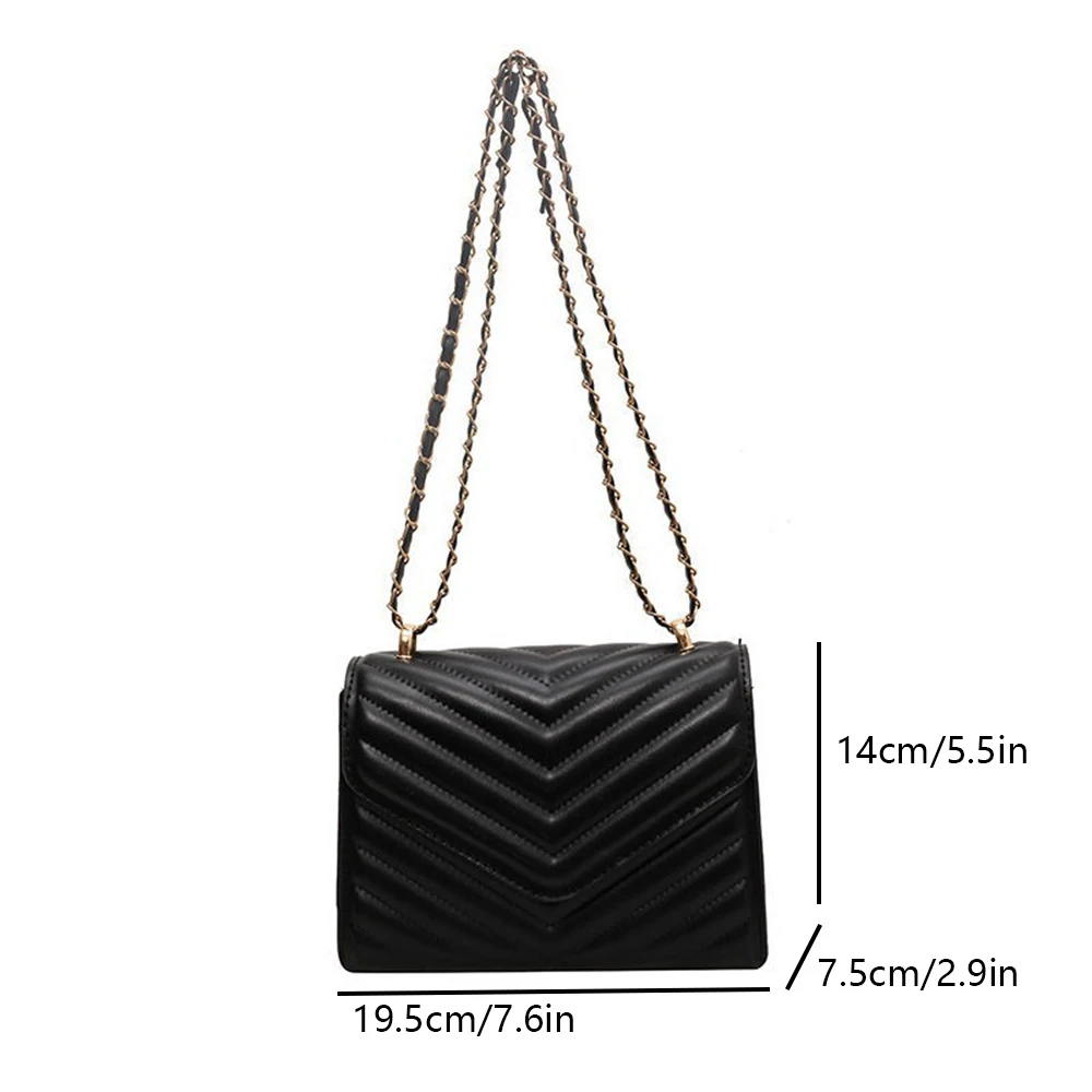 Women\'s One Shoulder Fashion Retro Small Square Bag Crossbody Handbag Minimalist Style Women\'s Chain Bag Suitable for Travel-ll