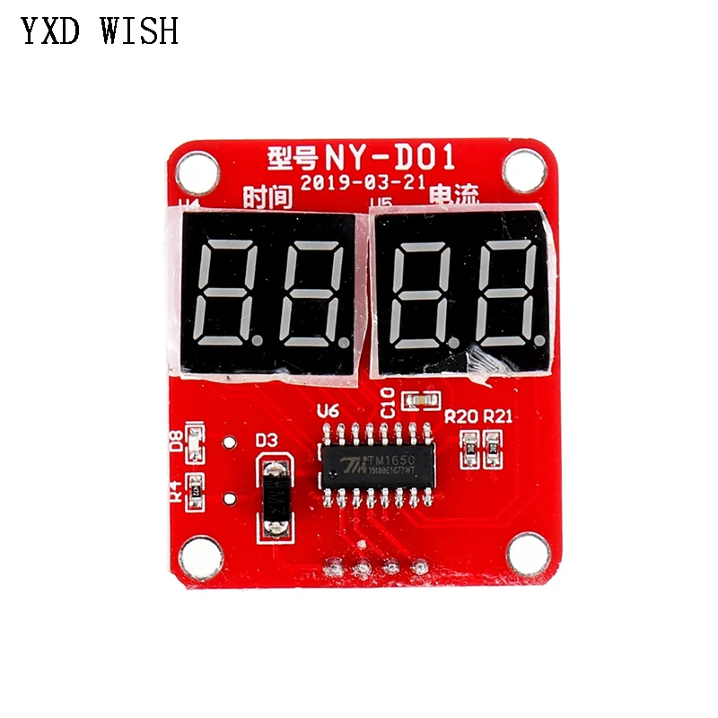 Spot Welders Control Board 40A/100A Digital Display Spot Welding Current Controller Panel Timing Ammeter NY-D01 Transformer