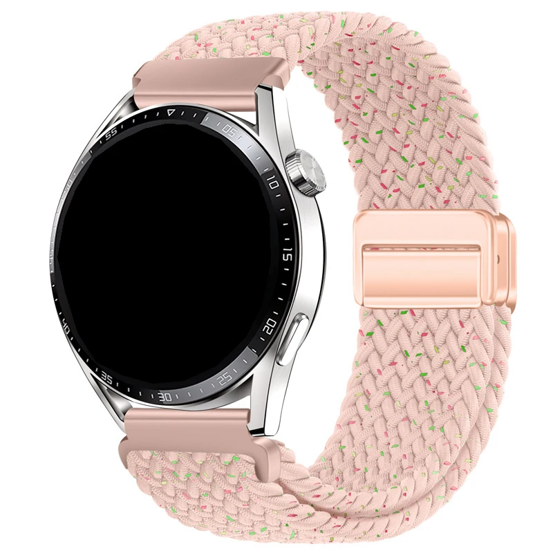 Braided Loops Magnetic clasp for Samsung Watch 6/5/4/Huawei GT 4/Amazfit GTR/Garmin Fenix 7/Fitbit Versa 2/3/4 watch strap