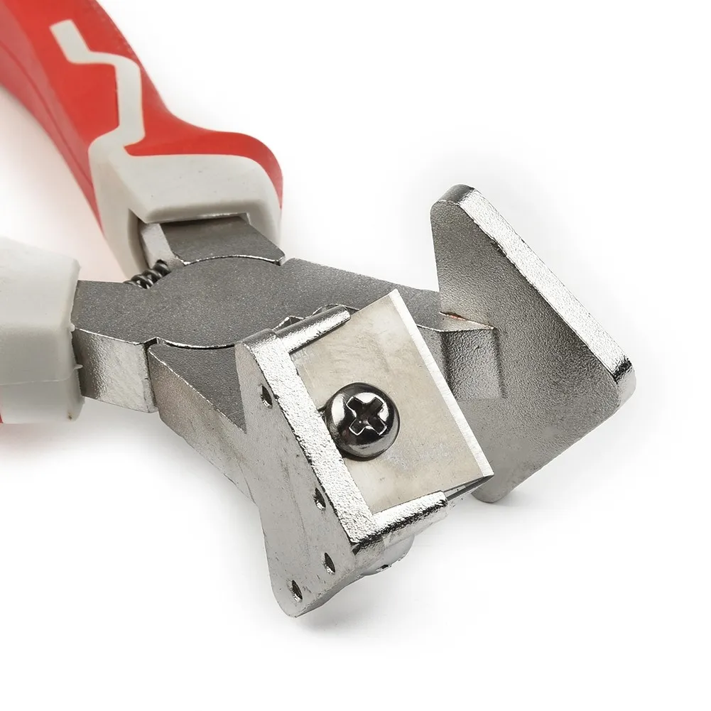 7 промышленных прямоугольных плоскогубцев, ножницы с резиновой полосой, пластиковые ножницы, угловые V-образные кусачки для резки дверей, 90 градусов