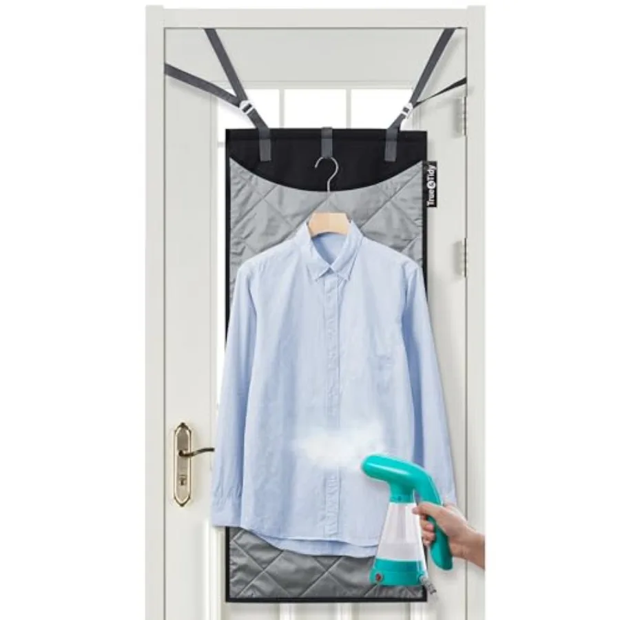 

XL Over the Door Protective Clothes Steamer Pad, Ironing and Press Pad, Helps Protect Surfaces While Garment Steaming, with 3 H