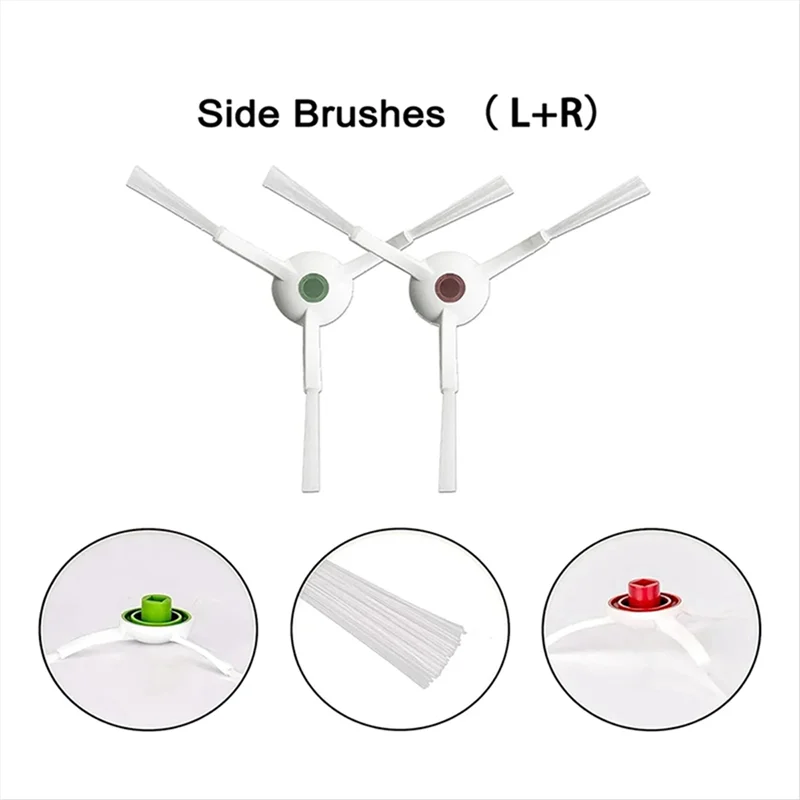 AD24 23 Uds para Ecovacs Deebot T10 TURBO X1 OMNI accesorio para aspiradora cubierta de Cepillo Lateral principal filtro paño de mopa bolsa de polvo