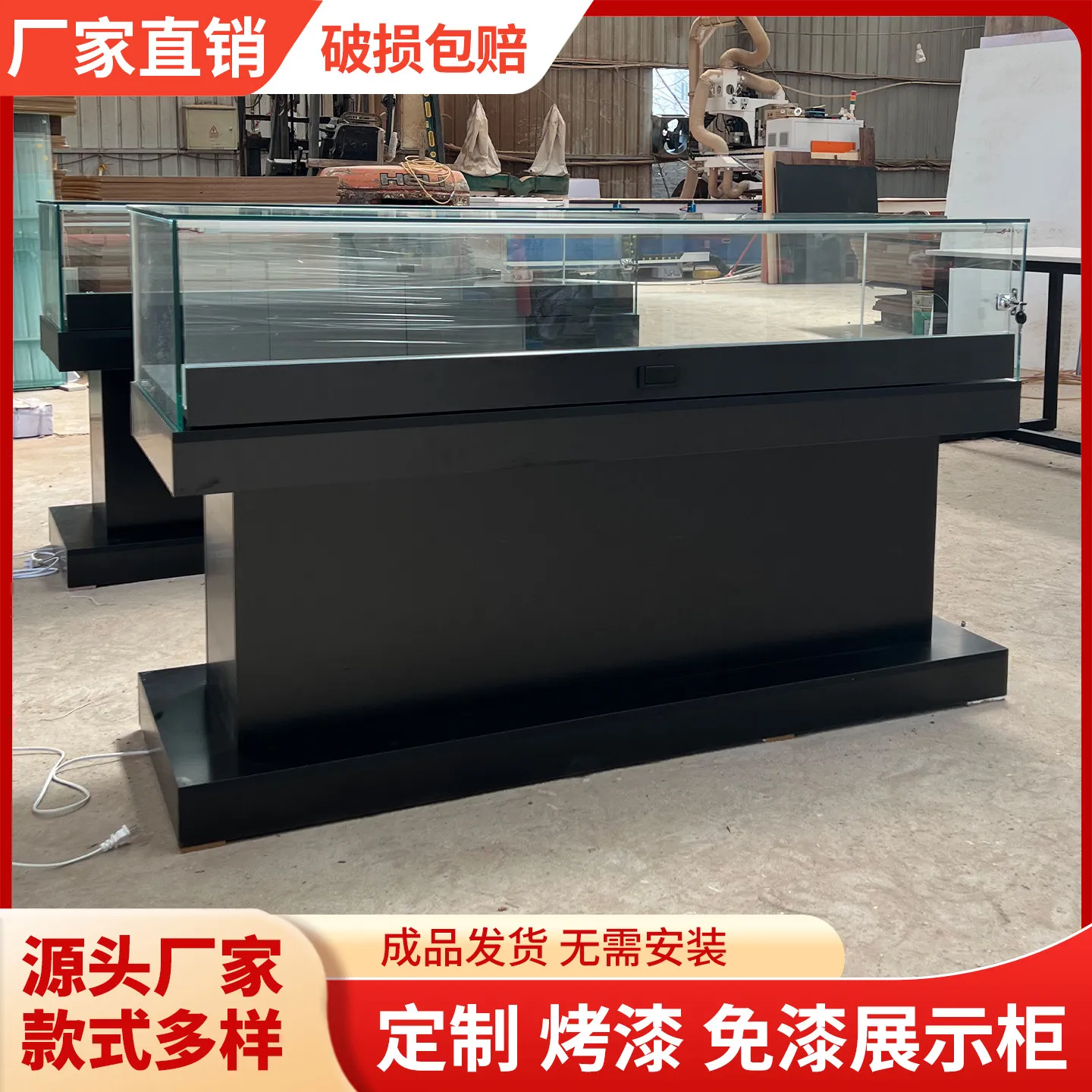 Showcase Jade Jewelry Glass Showcase Product Showcase Exhibition Hall Memorial Hall Exhibition Display Counter