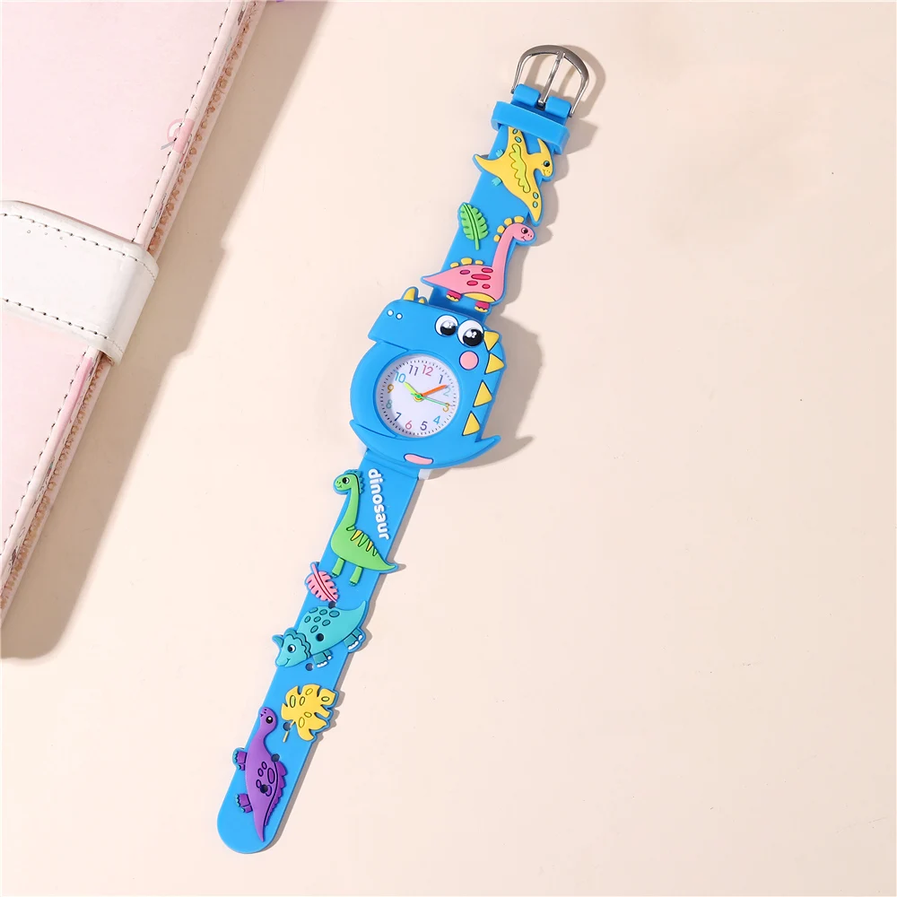 Creative 3D Dinosaurs Dial children‘s Watch For Girls Boys Kids Quartz Wristwatches view 5