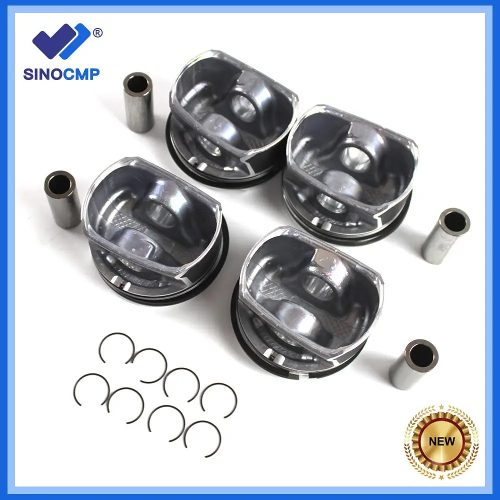

4pcs 77mm Bore Engine Piston & Ring For Mini Cooper Countryman Paceman R55 R56 R57 R58 N12 N16 2006-2016 Auto Parts