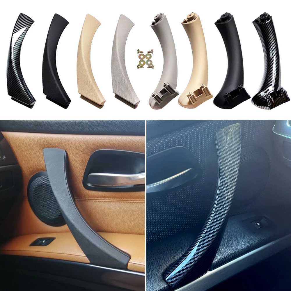 Upgraded Interior Door Pull Handle With Cover Trim Replacement For BMW 3 series E90 E91 E92 316 318 320 325 328i 2004-2012