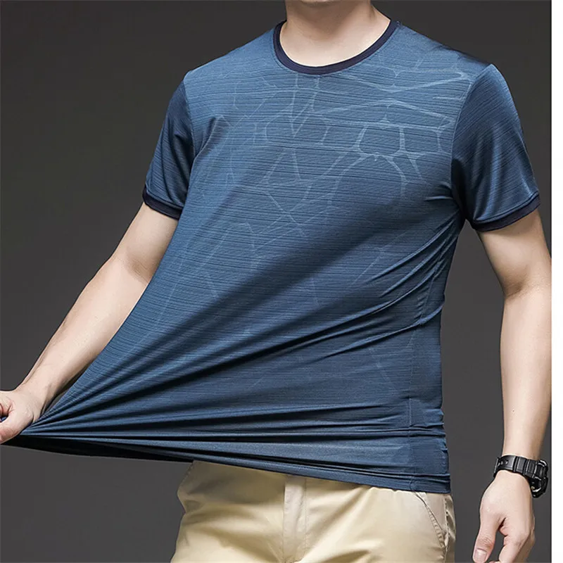 2023 Men's Summer Short Sleeve Fitness T Shirt Running Sport Gym T-shirts Oversized Workout Casual High Quality Tops Clothing