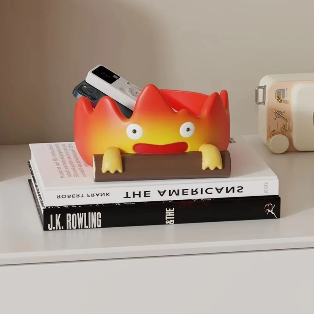 Neue Calcifer-Feuer-Tischdekoration, Kreative Wohnzimmer- und Eingangsbereich-Schlüsselaufbewahrung, Cartoon-Snack-Organizer, Tischornamente