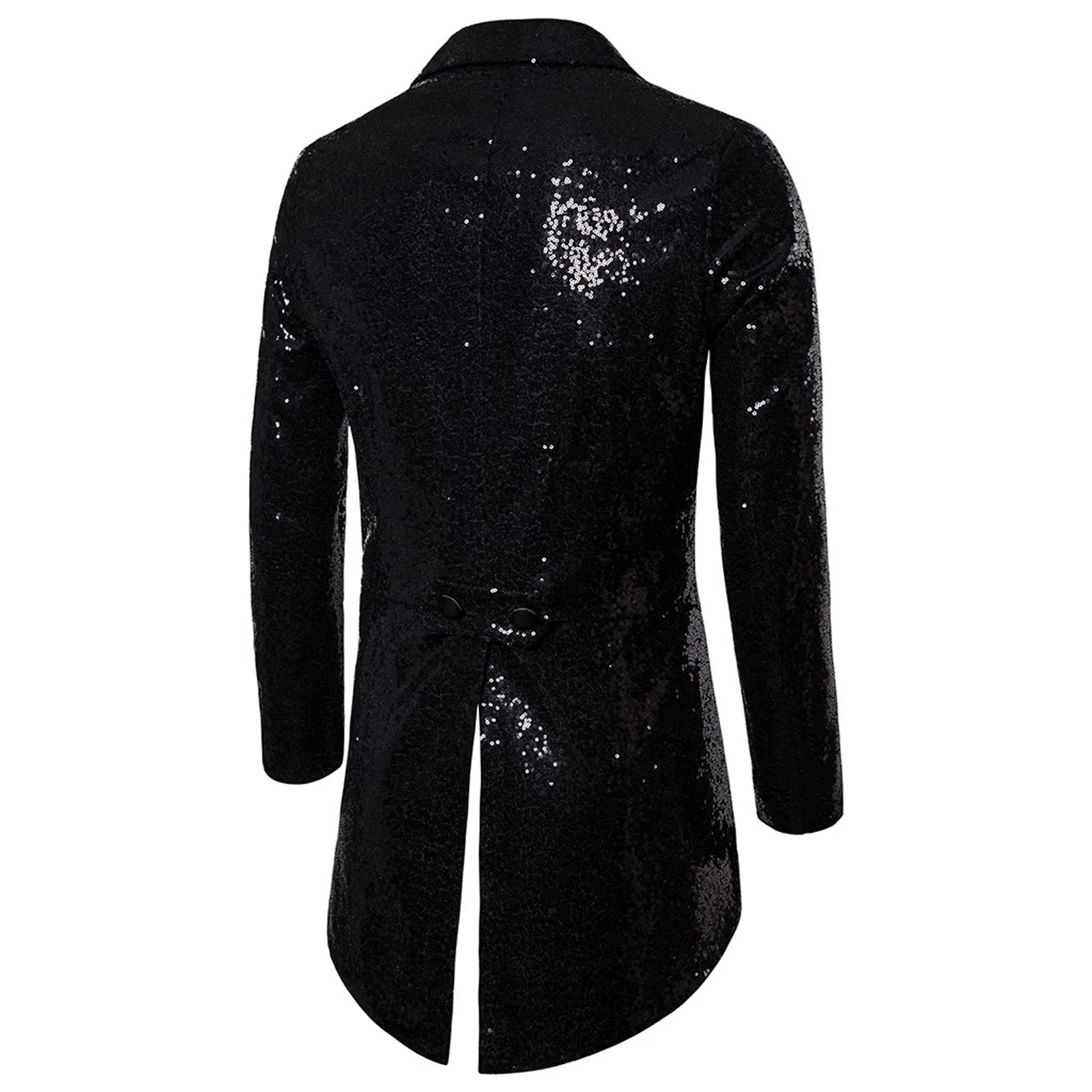 Sequin Gentlemen Men\'s Coat Fashion Steampunk Vintage Tailcoat Jacket Gothic Victorian Frock Coat Men\'s Uniform Costume 2024