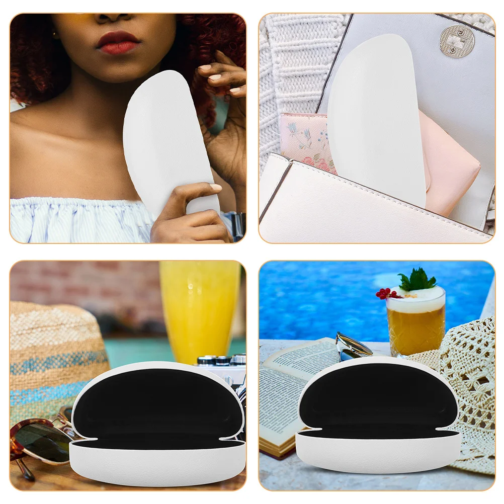 

2Pcs Retro Hard Shell Sunglasses Case Portable Travel Eyewear Organizer Durable Lightweight for Men Women Sunglasses Case