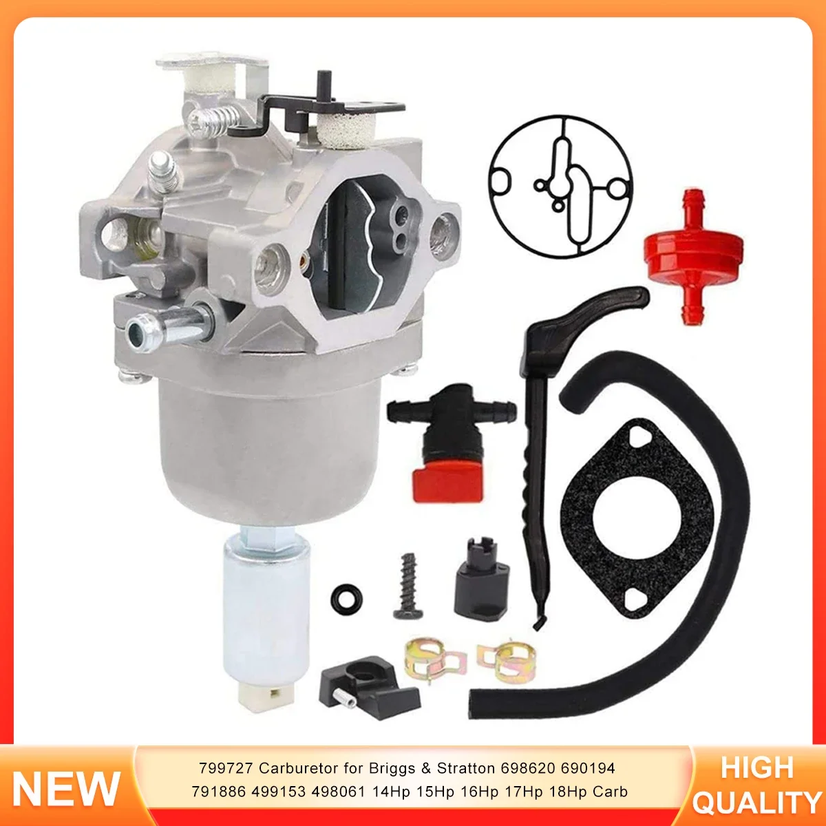 

799727 Carburetor for Briggs & Stratton 698620 690194 791886 499153 498061 14Hp 15Hp 16Hp 17Hp 18Hp Carb