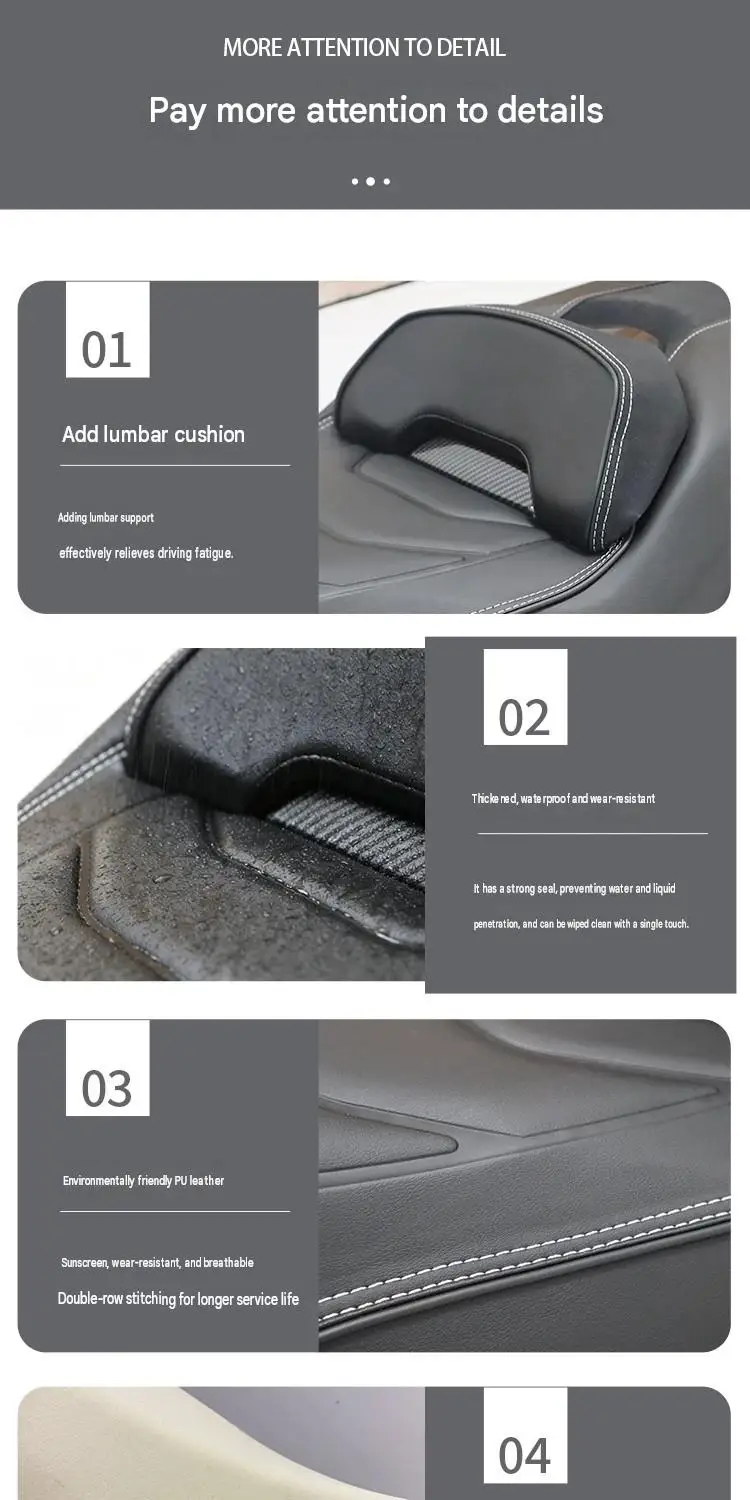 For Honda Forza350 Regular Version Upgraded Saddle Assembly Fatigue‑Relief Lumbar Cushion Mod Accessories