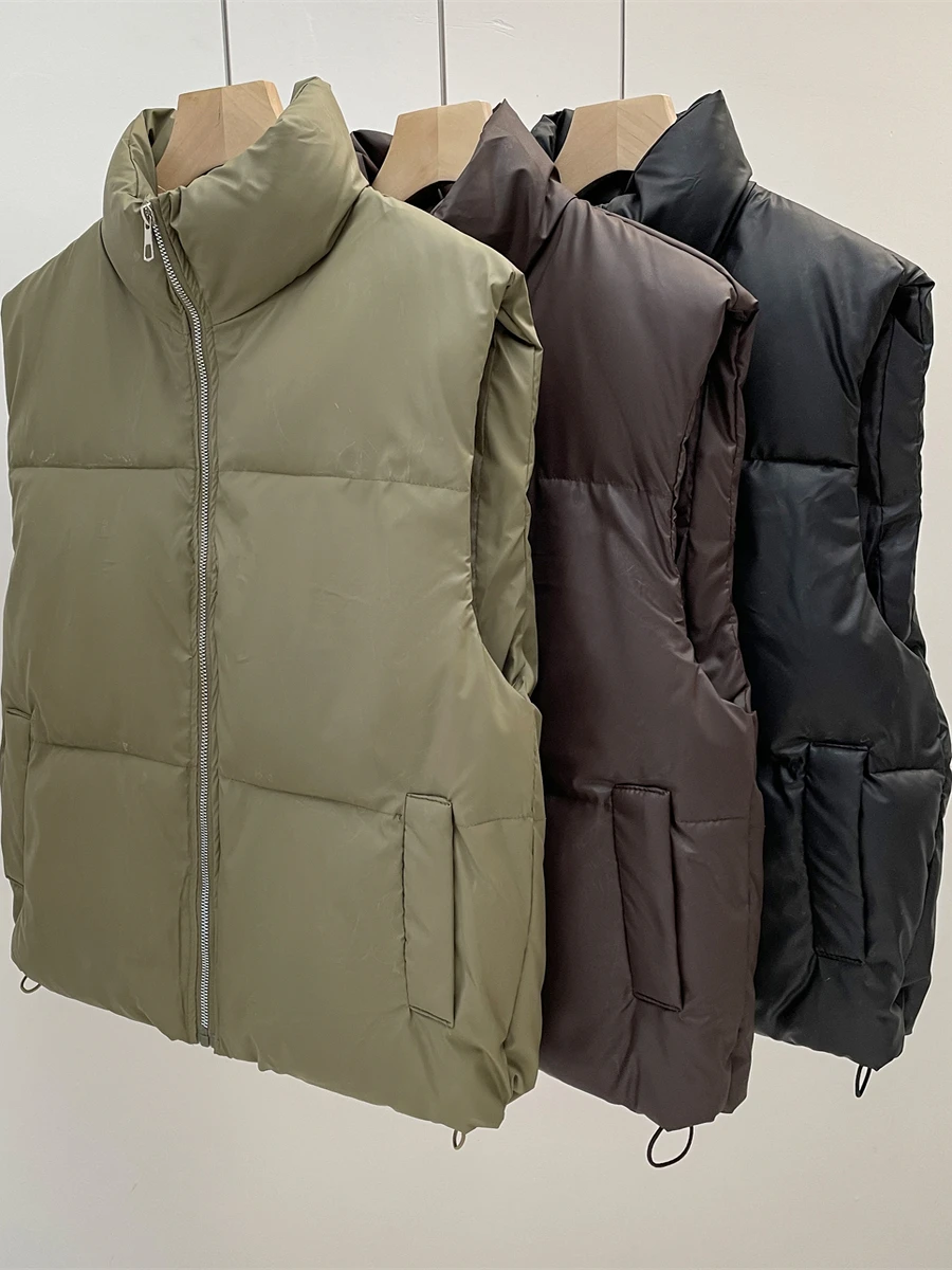 Faionable الخريف الشتاء التخسيس PC جلد أسفل القطن سترة المرأة تنوعا Sli ular الاتجاه على الانترنت #5