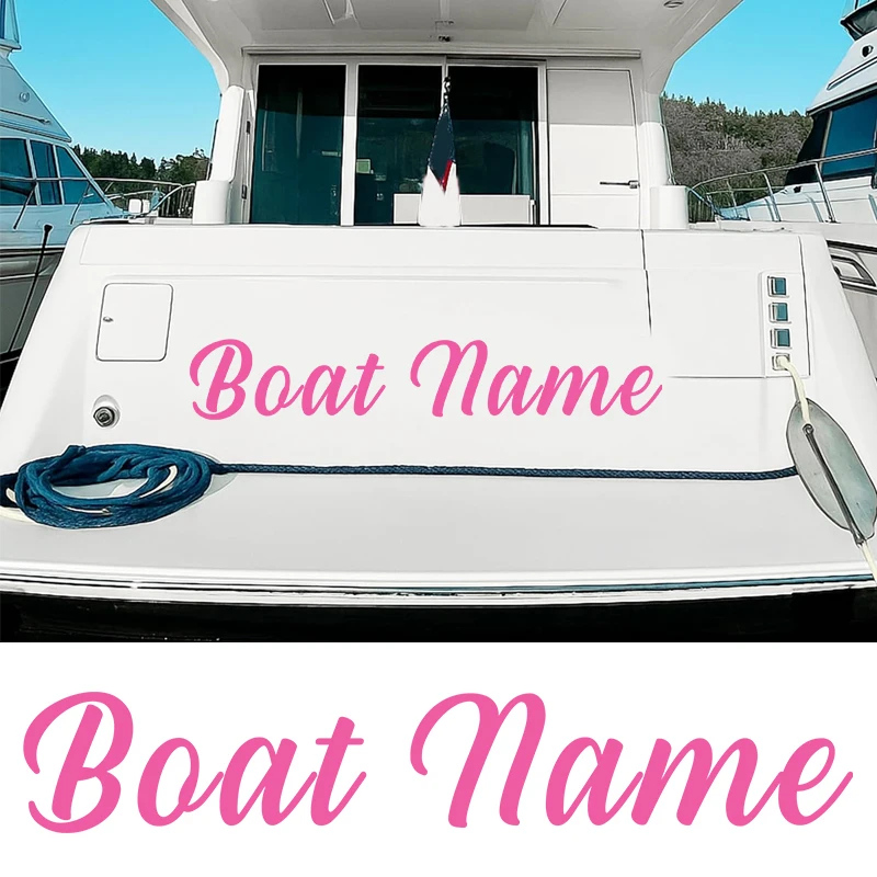 1PC Letras de Vinil Personalizadas para Barcos, Decalques de Nomes, Números, Logotipos de Marcas, Letras de Porto, Adesivos para Jetski, Texto para Casco