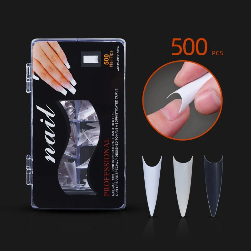 

Nail Beauty Nail Nail Tip 500Boxed Full-Stick Long Pointed Nail