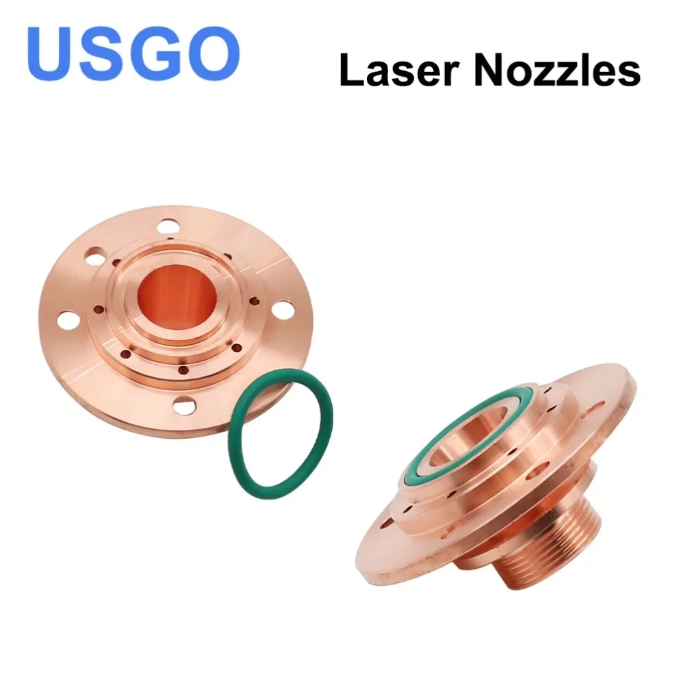 USGO G-type DN-2 Laser Nozzle Connector Q90 Height 12.3mm / 17.6mm Thread M14 For Fiber Laser Cutting Machine The Nozzle