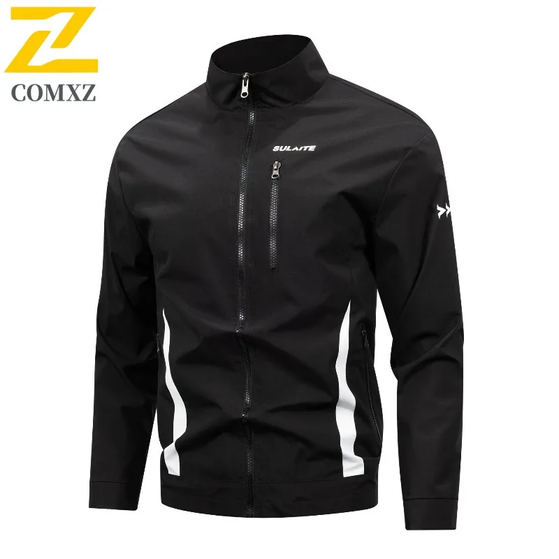 

COMXZ Premium Jacket Men 2025 Baseball Collar Outdoor Riding Windproof Coat Classic Self-cultivation Style Casual Autumn Coat