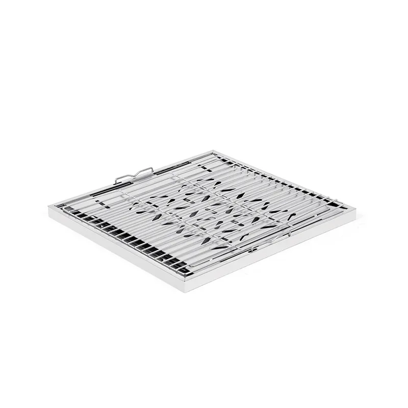 Outdoor camping stainless steel foldable grill multi function fire pit for tea brewing IGT 1 5 modular stove portable
