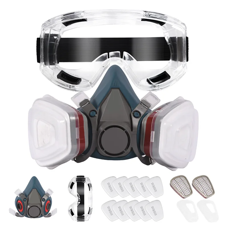 Gas Mask Half Mask Pesticide Spraying Paint Chemical Formaldehyde Decoration Special Cross-border Dust and Gas Protection