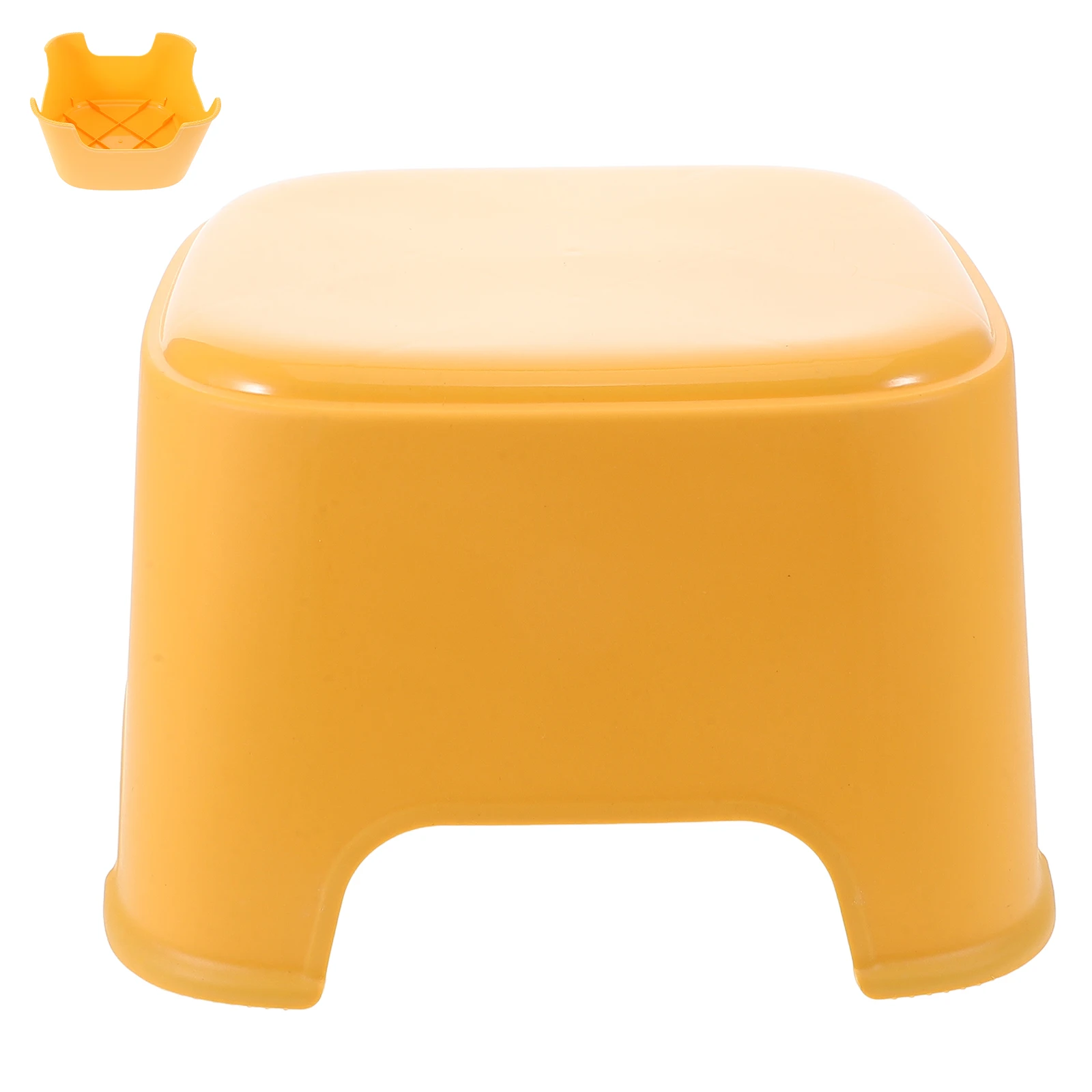 Simple Colored Plastic Kids Stool Anti Home Use Toddler Step Stool Bathroom Kitchen Foot Stool For Children Chairs