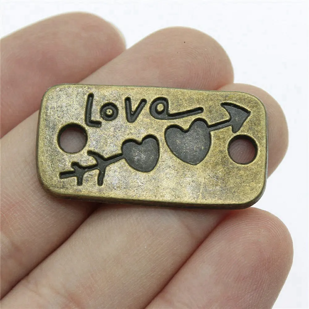 Hollow Heart Connection Charms Diy Accessories Cute Jewellery Making Supplies